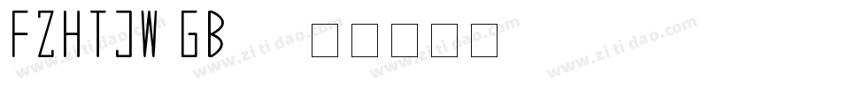 FZHTJW GB10字体转换